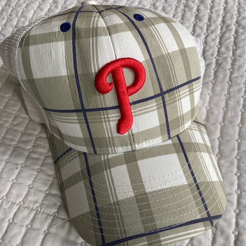 Nike Plaid Phillies Trucker Baseball Hat
